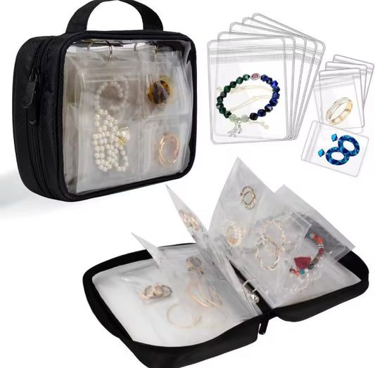 Jewelry organizer - binder (clear pvc)