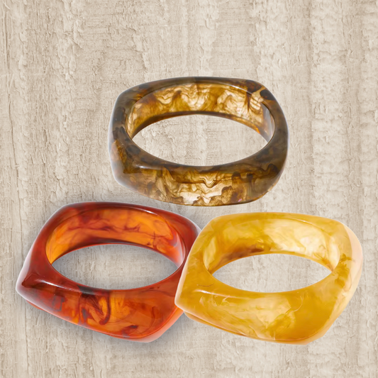 Resin trendy bangles