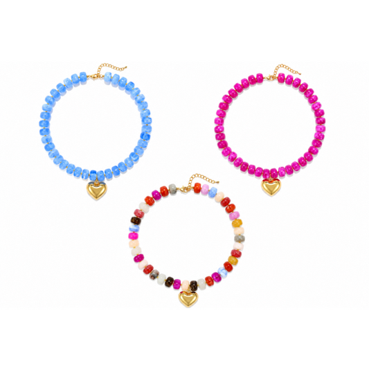 Colored beads necklace