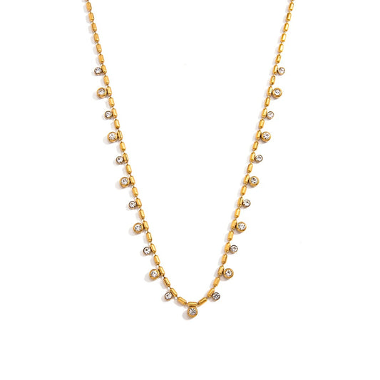 Delicate zirconias necklace