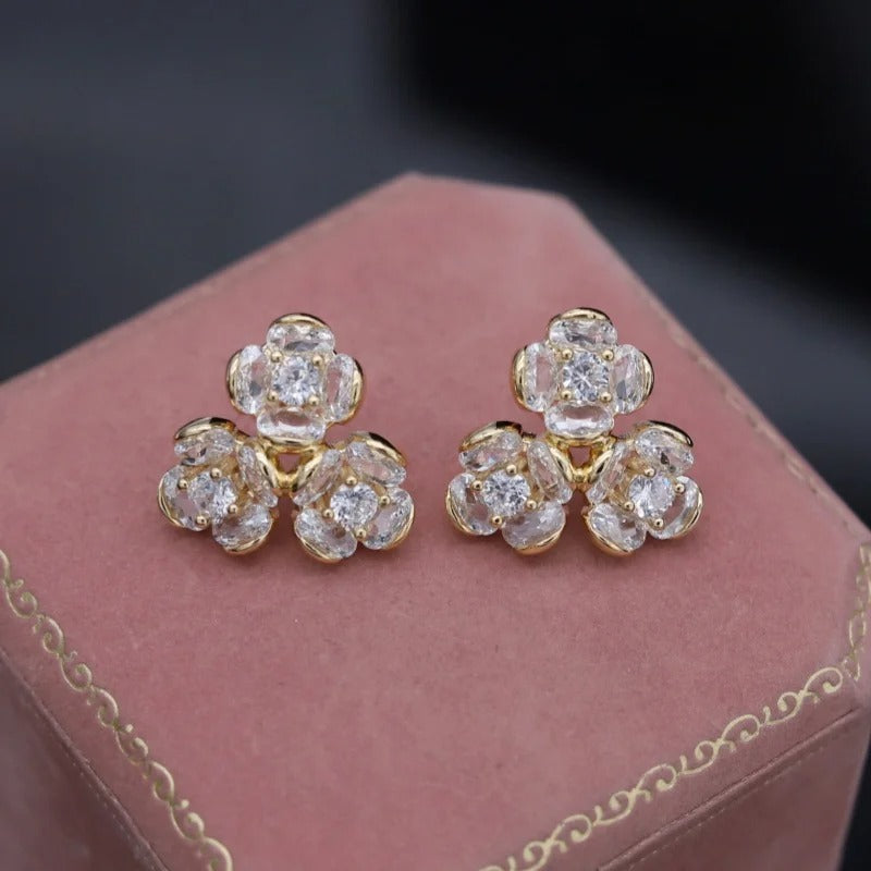 Triple flower studs
