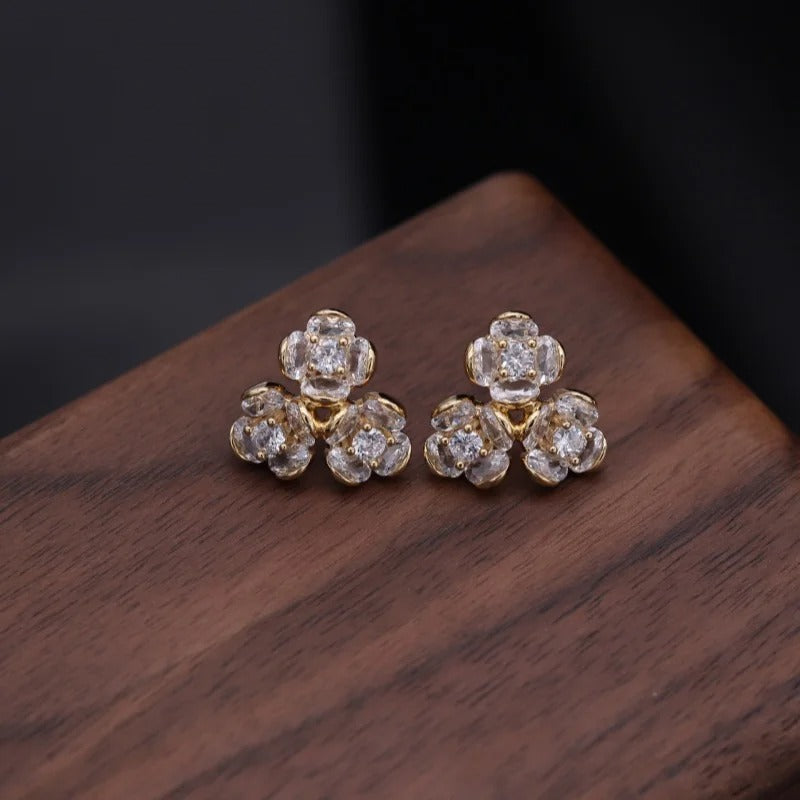 Triple flower studs